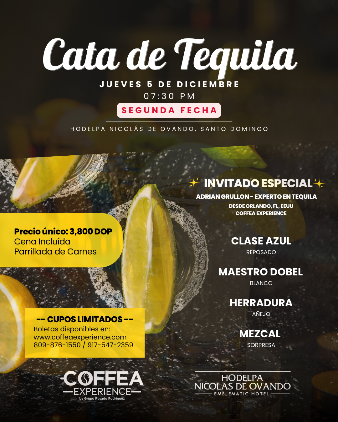 Santo Domingo - Cata de Tequila - 05/12 - Segunda Fecha