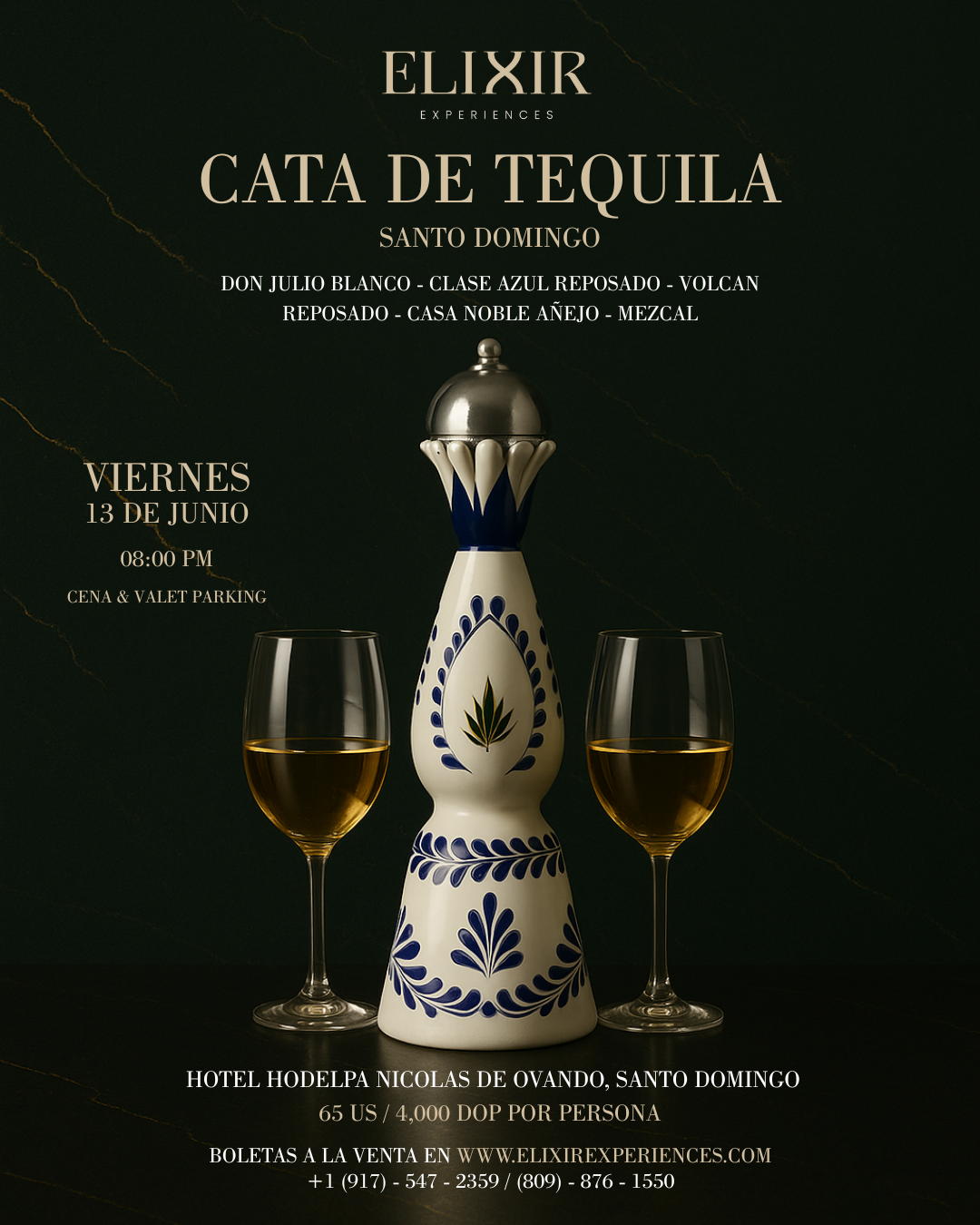 TEQUILA AND WHISKEY EVENTS INTAMPA, SANTO DOMINGO, ORLANDO FL AND NEW YORK