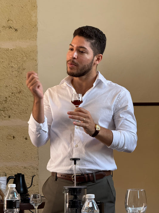 Learn expert coffee brewing techniques during the tasting experience