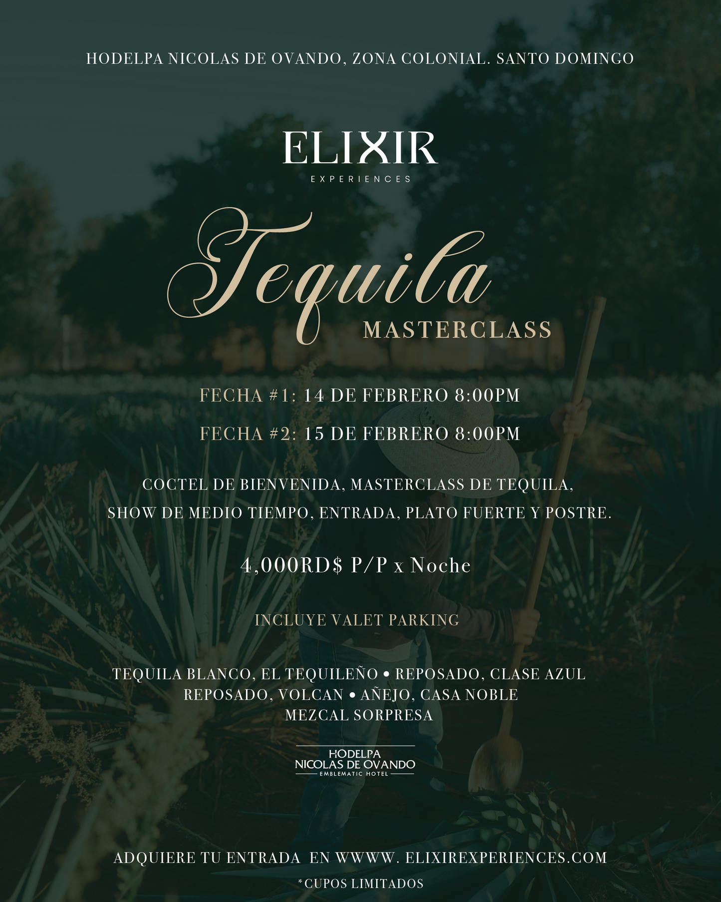 Santo Domingo - Masterclass de Tequila - 14/02/25