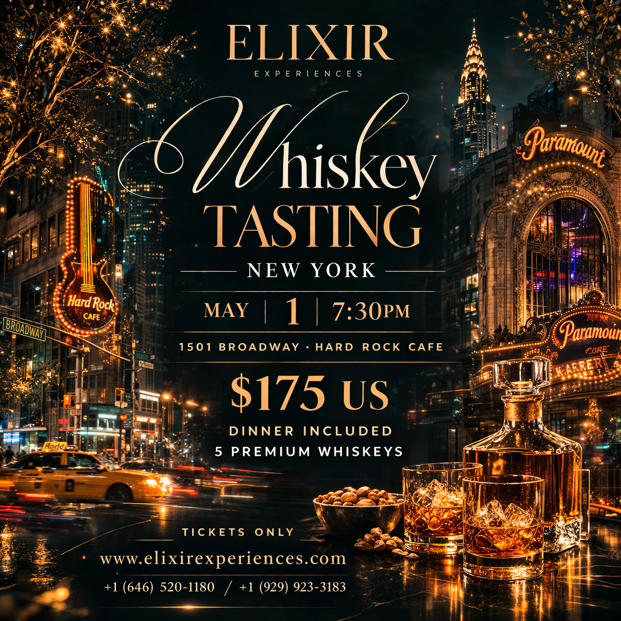 DÉGUSTATION DE WHISKY NYC - TIMES SQUARE HRC